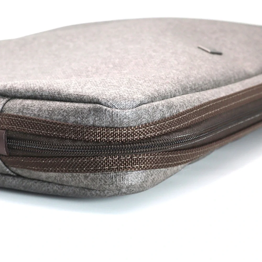 Tumi Laptop Sleeve Medium Grey Heathered Padded Tech Case Bag 13x9